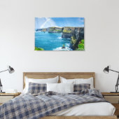 Cliffs of Moher Rainbow, Irland Leinwanddruck (Insitu (Schlafzimmer))