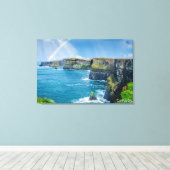 Cliffs of Moher Rainbow, Irland Leinwanddruck (Insitu (Holzboden))