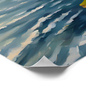 Cliffs of Moher Travel Art Poster (Ecke)