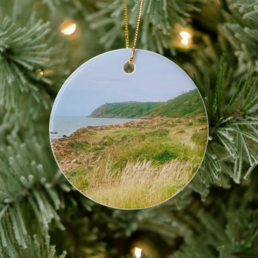 Cliffs of Skåne - Southern Sweden Keramik Ornament (Baum)