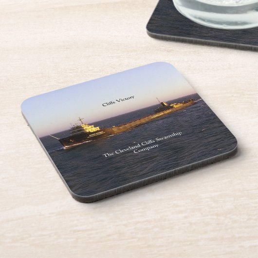 Cliffs Sieges Set von 6 Untersetzer aus hartem Kun (Linke Seite)