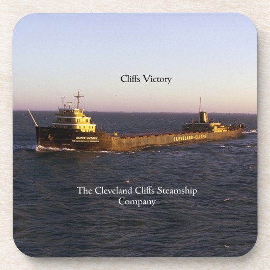 Cliffs Sieges Set von 6 Untersetzer aus hartem Kun (Vorderseite)