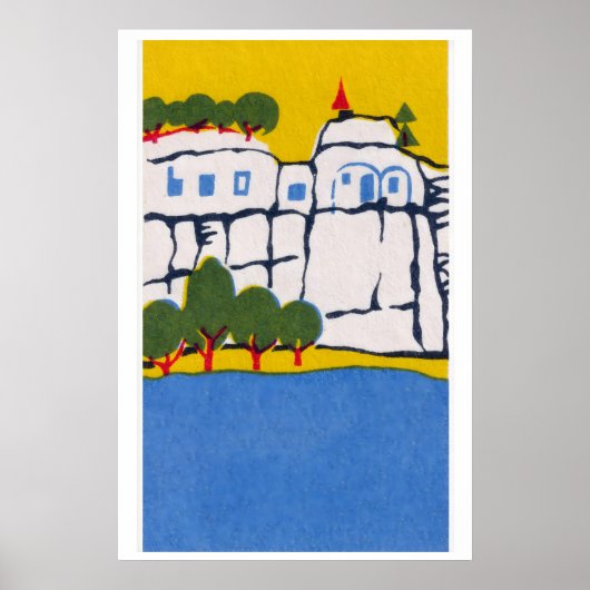 Cliffside Castle Matchbox Kunstposter Poster (Vorne)