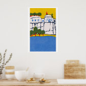 Cliffside Castle Matchbox Kunstposter Poster (Küche)