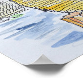 Cliffside City of Bonifacio | Korsika, Frankreich Poster (Ecke)