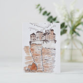 Cliffside City of Bonifacio, Korsika, Frankreich Postkarte (Stehend Vorderseite)