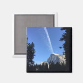Cliffside Cloud Yosemite Blue Color Fotografy Magnet (Vorderseite/Rückseite)