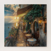 Cliffside Coastal Italien im Dusk Puzzle (Vertikal)