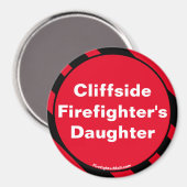 Cliffside Firefighter-Dauerstrommagnet Magnet (Vorderseite/Rückseite)