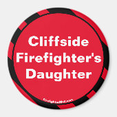 Cliffside Firefighter-Dauerstrommagnet Magnet (Vorne)