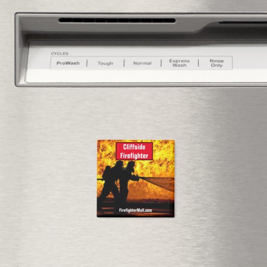 Cliffside Firefighter Magnet (In Situ (Geschirrspüler))