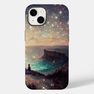 Cliffside Night Fantasy Landscape Sci-Fi Case-Mate iPhone 14 Hülle