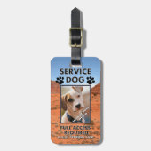 Cliffside Service-HundeFoto Identifikation Gepäckanhänger (Vorderseite vertikal)