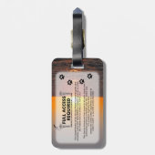 Cliffside Service-HundeFoto Identifikation Gepäckanhänger (Rückseite vertikal)