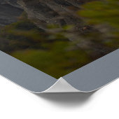 Cliffside Sunset Waterscape Photo Poster (Ecke)