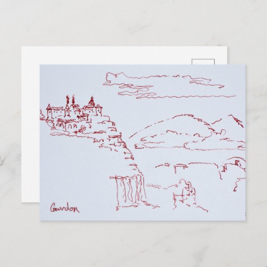 Cliffside Village Gourdon | Provence, Frankreich Postkarte (Vorne/Hinten)