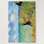 Clifftop Spaziergang in Pourville von Claude Monet Puzzle (Vertikal)