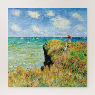 Clifftop Spaziergang in Pourville von Claude Monet Puzzle