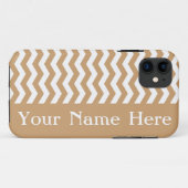 Clifton Beach Sand Wave Zickzack mit Namen Case-Mate iPhone Hülle (Rückseite (Horizontal))