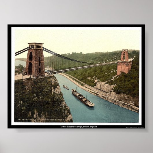Clifton-Hängebrücke, Bristol, England Poster (Vorne)