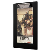 Clifton Hängebrücke und Boote Klemmbrett (Links)