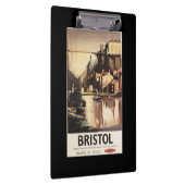 Clifton Hängebrücke und Boote Klemmbrett (Rechts)