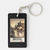 Clifton Hängebrücke und Boote Schlüsselanhänger (Rückseite)