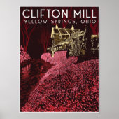 Clifton Mill Travel Poster (Vorne)