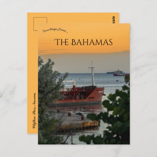 Clifton Pier Nassau The Bahamas Postkarte (Vorne/Hinten)