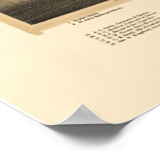 Clifton Springs, NY Panoramic Map - 1892 Poster (Ecke)