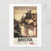 Clifton Suspension Bridge und Boote Postkarte (Vorderseite)