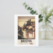 Clifton Suspension Bridge und Boote Postkarte (Stehend Vorderseite)