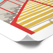 Cliftonhill, Coatbridge. Haynes Manual Style Print Poster (Ecke)