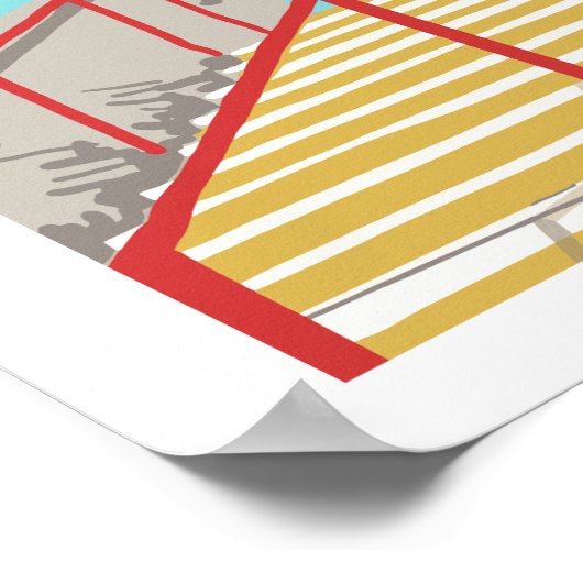 Cliftonhill, Coatbridge. Haynes Manual Style Print Poster (Ecke)