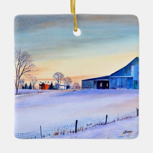 Clifty Creek Farm Keramikornament (Vorderseite)
