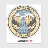 Clifty Falls Staat Park Indiana Abzeichen Aufkleber (Blatt)