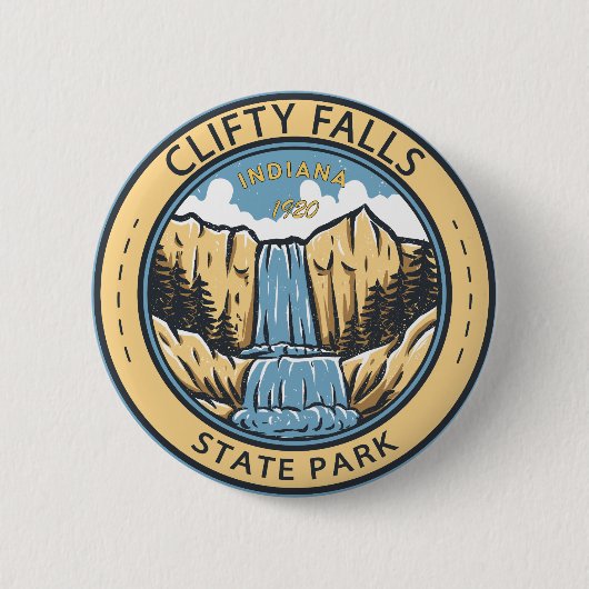 Clifty Falls Staat Park Indiana Abzeichen Button (Vorderseite)