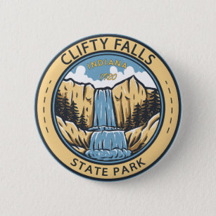 Clifty Falls Staat Park Indiana Abzeichen Button
