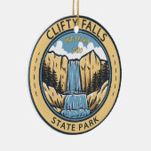 Clifty Falls Staat Park Indiana Abzeichen Keramik Ornament (Rechts)