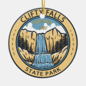 Clifty Falls Staat Park Indiana Abzeichen Keramik Ornament (Vorne)