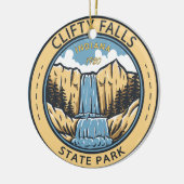 Clifty Falls Staat Park Indiana Abzeichen Keramik Ornament (Links)
