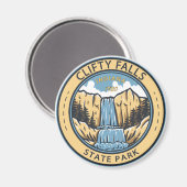 Clifty Falls Staat Park Indiana Abzeichen Magnet (Vorderseite/Rückseite)