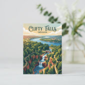 Clifty Falls USA Postkarte (Stehend Vorderseite)