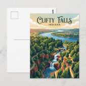 Clifty Falls USA Postkarte (Vorne/Hinten)