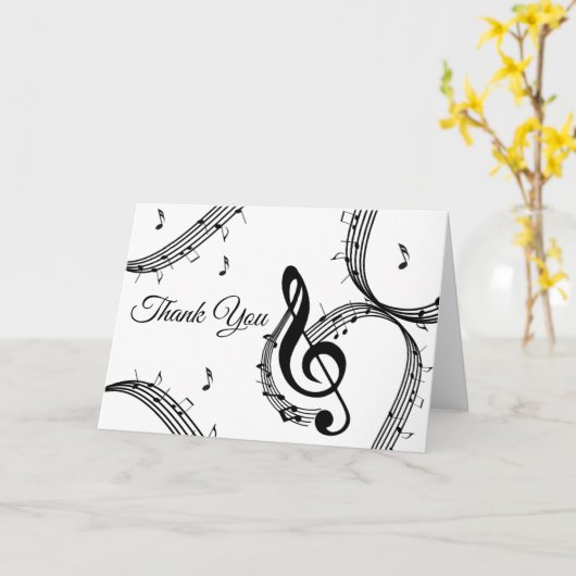 Climactic G Clef Blank Inside Karte (Gelbe Blume)