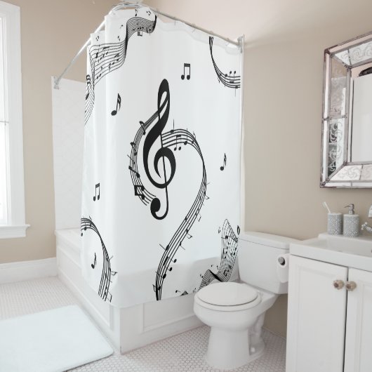 Climactic G Clef Duschvorhang (Beispiel)