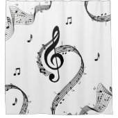 Climactic G Clef Duschvorhang (Vorderseite)