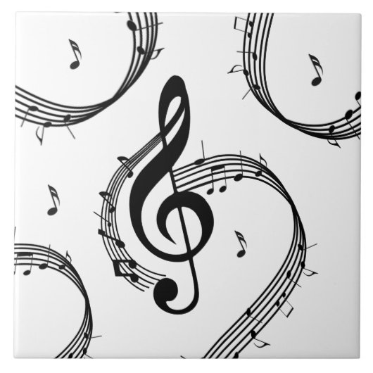 Climactic G Clef Keramik Tile Fliese (Vorderseite)