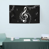 Climactic G Clef Music Black Banner (Messeveranstaltung)