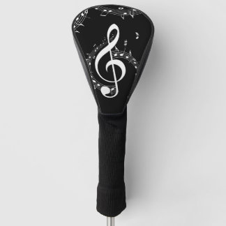 Climactic G Clef Music Black Golf Headcover